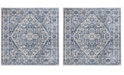Safavieh Brentwood Navy and Light Gray 6'7" x 6'7" Square Rug